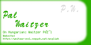 pal waitzer business card